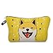 Livel lhood Lovely Shiba Inu Makeup Bag Shiba Dog Small Organizer Bag Toiletry Zipper Pouch Funny Japanese Puppy Cosmetic Bag Present for Dog Lovers Women