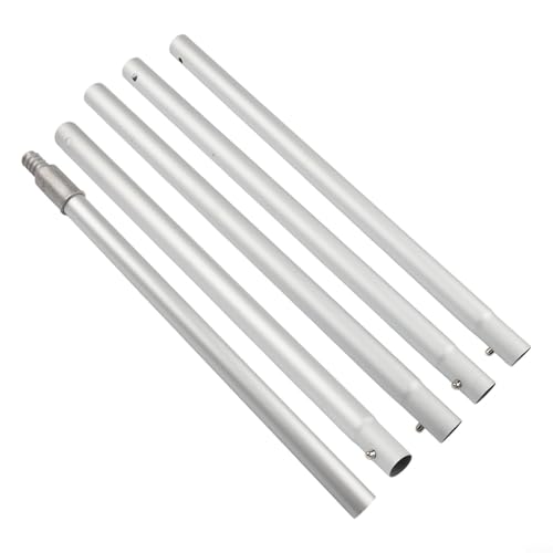 Sumsoctober Rallonge télescopique à 9 sections en alliage d'aluminium de 3,6 m pour nettoyage de plafond haut, compatible avec têtes de dépoussiérage et brosses