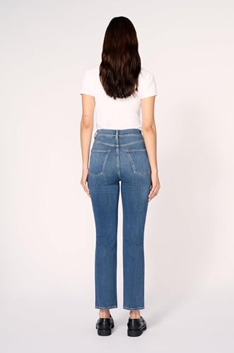 Women's ASE High-Rise Straight Jeans – Sculpting Stretch Denim4