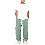 Jungen Baumwoll-Sweathosen zum Aufziehen mit elastischem Bund, atmungsaktiv, bequem, sportliche Hose...