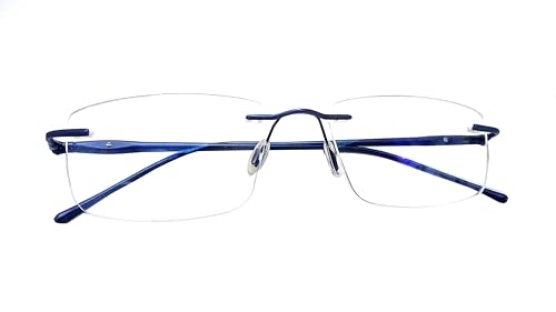 Image of N Specs An Optical Mall Reading Glasses For Men Women Unisex Stylish Framless Frame With Anti Reflected Unbreakable Fiber Glasses