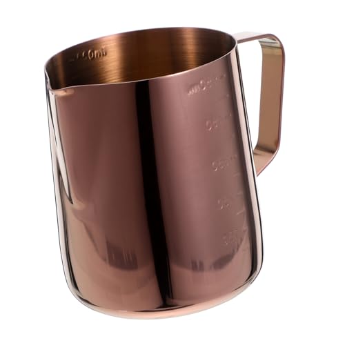 Homoyoyo ミルク 泡立て器 ピッチャー コーヒー クリーマー ステンレス スチール コーヒー ジャグ ラテ アート カップ ステンレス スチール ラ