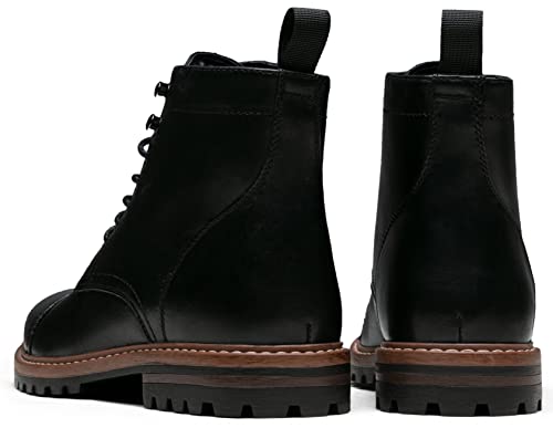 Image of Jousen Mens Boots Premium Leather Cap Toe Casual Boots Chukka Dress Boots for Men