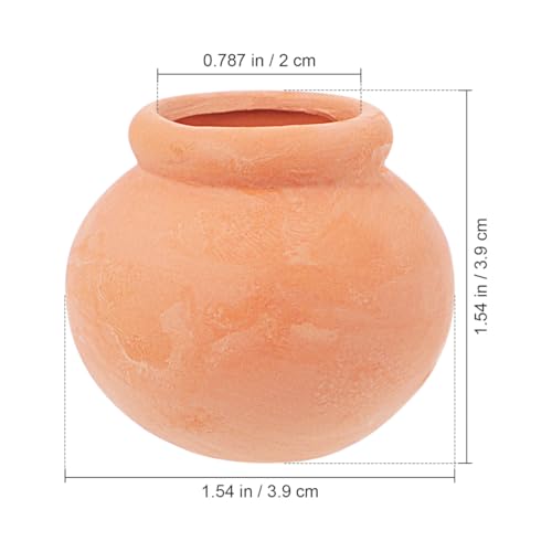 CIMAXIC 6Pcs Terracotta Miniature Pots Succulent Holders Compact Containers for House Decor Plant Pots for Indoor and Outdoor Use