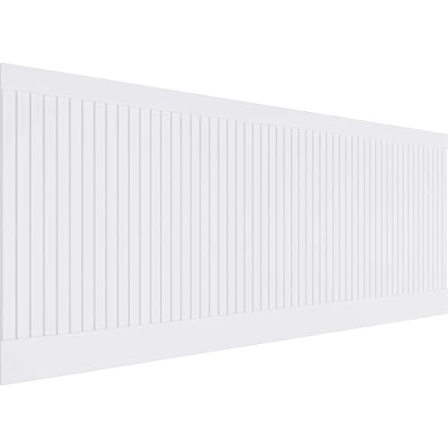 40"H x 94 1/2"W Beadboard PVC Wainscot Paneling Kit