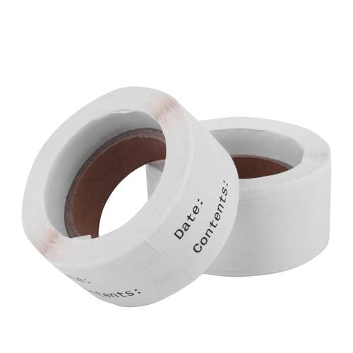 Étiquettes autocollantes blanches Gadpiparty rouleau de cuisine pour stockage alimentaire x6