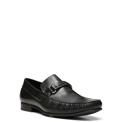 Image of Donald Pliner Donnie Men's Slip-On Loafer - Stacked Heel - Classic Dress Loafers for Men, Memory Foam Insole, Slip-On Shoes for Men, Comfortable Dress Shoes