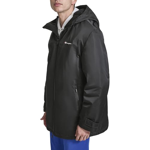 Champion Men's Sherpa Lined Mid-Length Sideline Jacket with Hood3