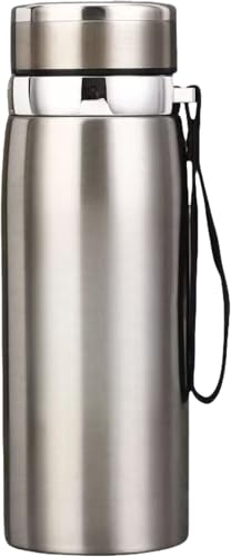 Lusonbin 水筒 魔法瓶 316ステンレス製 軽量 大容量 600ML 800ML 1000L 1200ML 1500ML 茶漏付き 保温ポット 保温カップ 真空断熱 保温保冷 直飲み 漏れ防止 洗いやすい おしゃれ アウトドア 山登り 旅行 ドリン