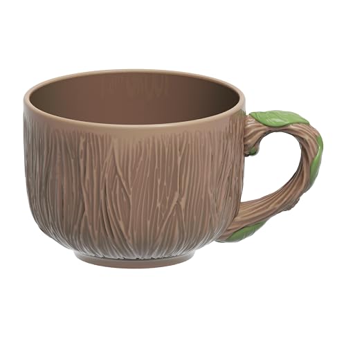 Zak Designs Marvel Guardians of the Galaxy Sculpted Ceramic Coffee Mug for Hot Drinks, Collectible Keepsake with Unique 3D Character (16.5 oz, Groot)
