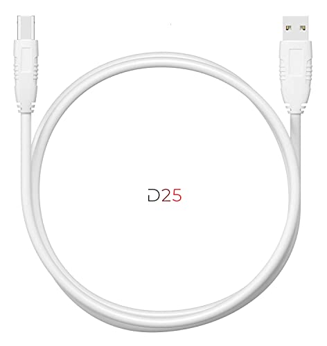 Image of D25 USB 2.0 High Speed Printer Scanner Cable A Male to B Male Printer Cable For HP LaserJet M1005 MFP Printer (3 METER)