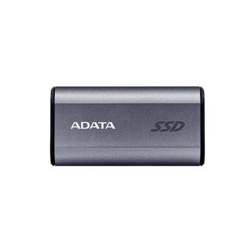 Image of ADATA SC750 500GB - Up to 1000 MB /s- HighSpeed USB 3.2 Gen 2 USB-C External Portable SSD Black Titanium (SC750-500G-CCBK)