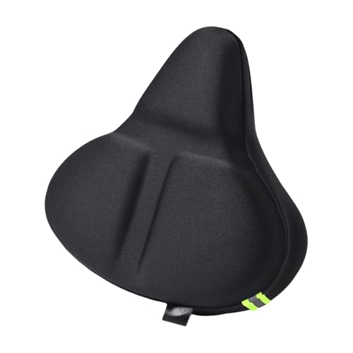 Oxxggkao Cojines de asiento de bicicleta de espuma viscoelástica, protectores de asiento de bicicleta gruesos para entusiastas del fitness, protectores de asiento de bicicleta de durabilidad