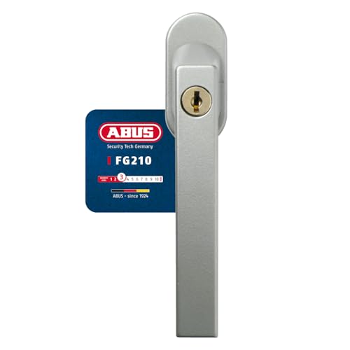 Preisvergleich Produktbild ABUS Abschließbarer Fenstergriff FG210 AB210 - 3er Set - Fensterknauf mit Druckzylinder, gleichschließend - ABUS-Sicherheitslevel 3 - 59488 - Silber