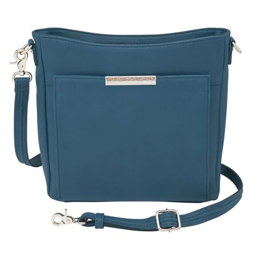 Slim Crossbody Bag, Top Grain Cowhide Ocean Messenger Purse