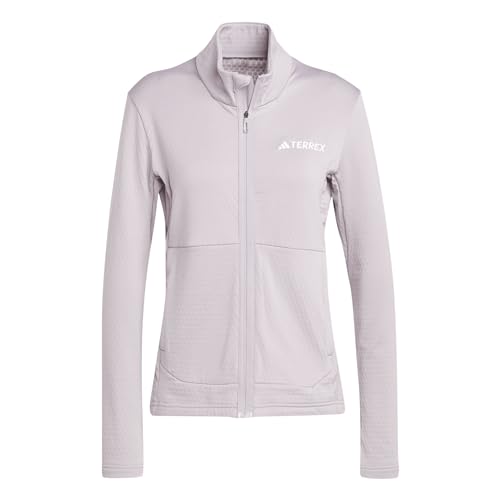 adidas Women's Terrex Multi Light Fleece Full-Zip Jacket, Preloved Fig, Large3