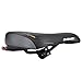 Comfortable Men Women Bike Seat - DAWAY C66 Foam Padded Leather Road Mountain Bicycle Saddle Cushion with Taillight, Waterproof, Soft, Breathable, Fit MTB, Most Bikes, for Everyone