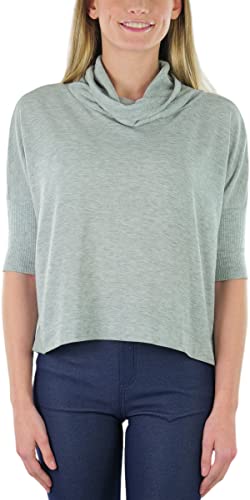 Image of ToBeInStyle Women's Classic Knit Fold Over Turtleneck Pullover