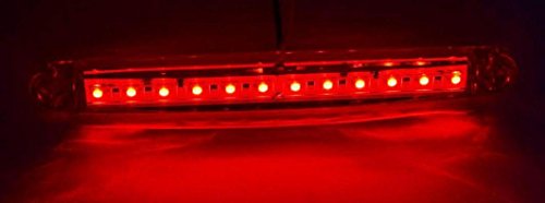 Luces traseras LED rojas de 24V con 12 diodos de alta intensidad para camión y remolque 4