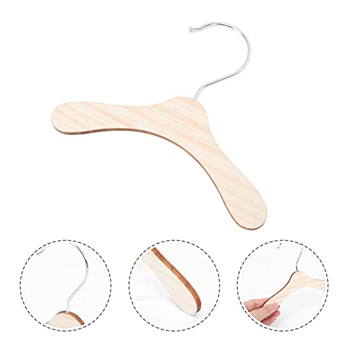 Tomaibaby Pet Dog Clothes Hanger: Solid Wood Mini HangerSS, 10PCS Non Slip Baby Coat Hangers, Clothing Rackfor Pet Dogs, Cats - Image 3