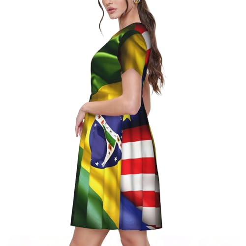 Robe d'été légère motif drapeau fini l'inconfort en vacances - 2