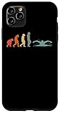 Schwimmer Schwimmen Vintage Evolution Schwimm Hülle für iPhone 11 Pro Max