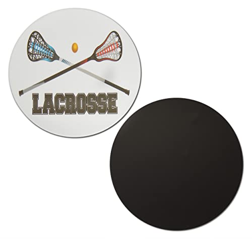 Imanes decorativos círculo lacrosse 10 uds negro blanco rojo azul miniatura 5