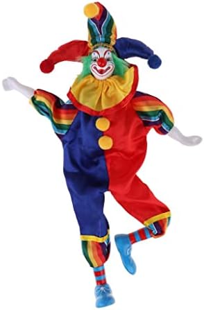 15inch Hand Painted Porcelain Funny Clown Dolls Toy Ceramic Crafts