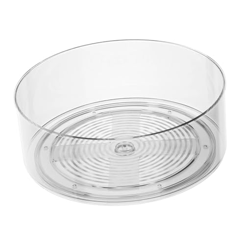 ULTECHNOVO 1Pieza Caja de Almacenamiento Giratorio Redonda para Cocina Organizador de Especias y Cosméticos para Hogar y Duradero y Práctico