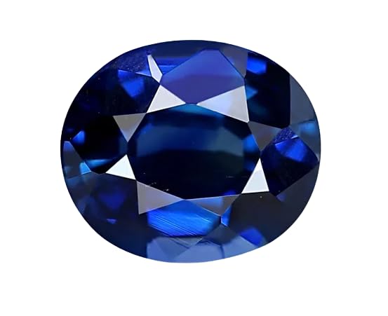 NEXG Neelam Stone Original Certified 7.5 Ratti kashmiri Blue Sapphire Stone Nilmani Stone Oval Shape Mayuri Neelam Stone Neelam Ka Pathar Blue Saffire Stone Rashi Ratan Nilam नीलम नग