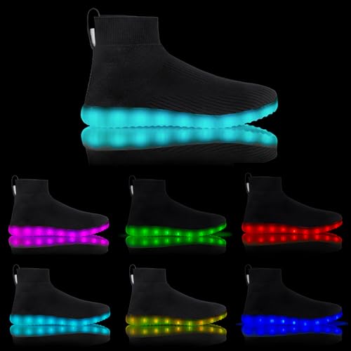 Glotrekz Light Up Shoes For Women Men Usb Charging Unisex Led Shoes Halloween Flashing Dancing Sneakers thumb #6