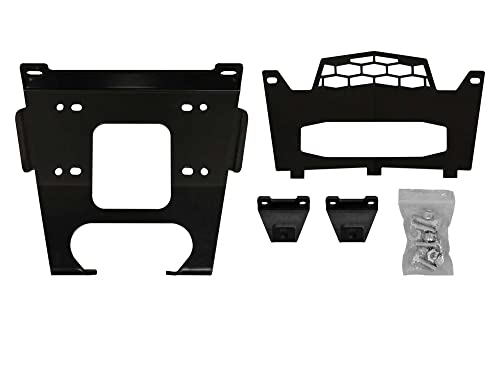 SuperATV Placa de Montaje para Winch 6000 LB para Polaris RZR miniatura 3