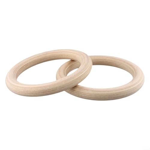 Anillas de Gimnasia de Madera Sólida Para Fitness miniatura 6