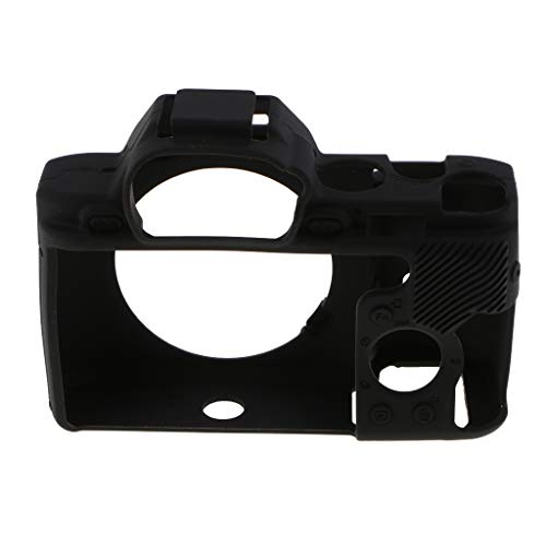 P Prettyia Funda de Silicona Negra Suave para Sony a7 a7r a7s Kit de Accesorios para Protector de Cámara