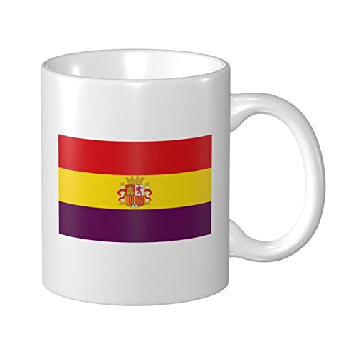934 Tazas De Desayuno 330Ml Escudo De Armas De La Segunda República Española Tazas Mama Premium Taza Café Ceramica Idea Regalo Tazas Desayuno Originales para Oficina, San Valentín, Adulto