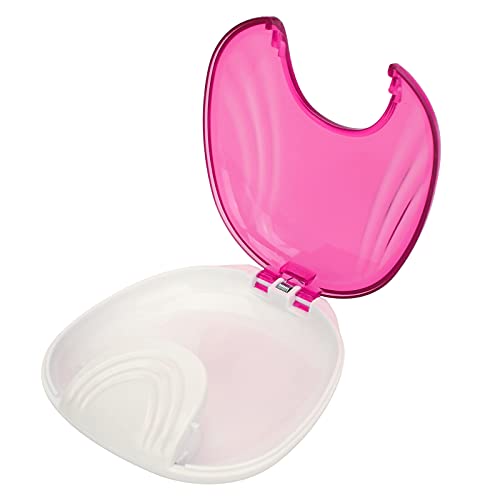Tooth Container, Orthodontic Retainer Case Portable Cute Retainer box outh Guard Night Gum Retainer Storage Case Storage Box Guard Storage Organizer For Travel or Daily Use(Purple)