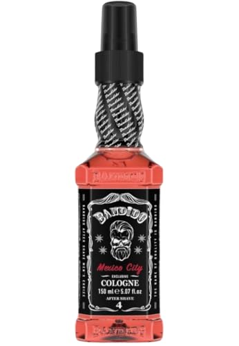 BANDIDO Colonia Barber México para después del afeitado para hombre, 150 ml, hidratante y refrescante Kolonya, para hombres, frescura y protección, adecuada para todos los tipos de piel