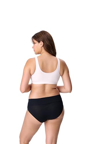 Image of Motherhood Maternity Women's Soft Cotton Spandex Wrap Front Maternity & Nursing Sleep Bralette Bra S-3x