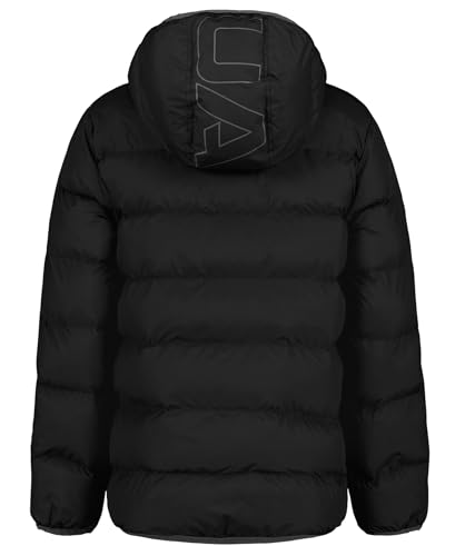 Image of Under Armour Boys' Pronto Hooded Puffer Jacket, Lightweight & Water Repellent