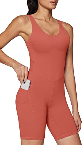Iuga Bodysuit For Women Tummy Control Womens Jumpsuits Workout Romper Unitard Bodysuit One Piece Yoga Shorts Bodysuit #TOP21