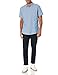 Amazon Essentials Men's Regular-Fit, Short-Sleeve Button-Down Chambray Shirt - Medium Blue, XX-Large