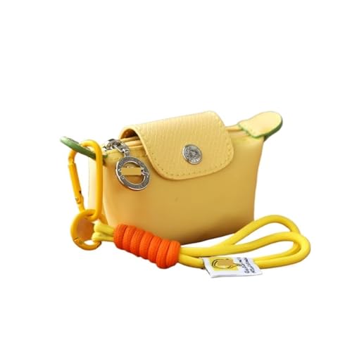 Keyholder Bag Keychain Clutch Bag Key Chain Earphone Pouch Data Cable Ring Earring Suitable Small Handbag(Classic Black)3