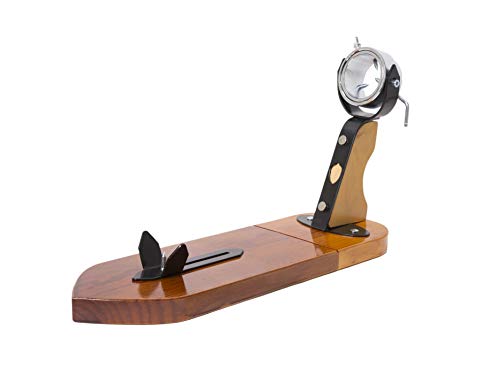 Jamonero Giratorio Profesional en madera y herrajes de primera calidad (Negro)