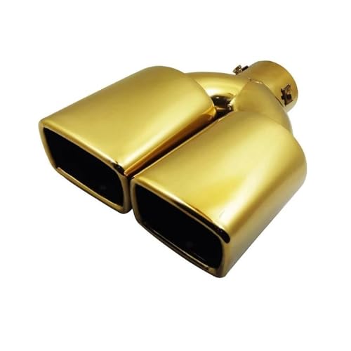 Tuyau d'échappement double sortie pour corriger le style arrière 63mm