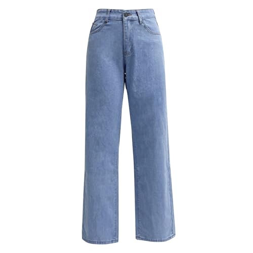Women ​Sweatpant Jeans Straight Leg Boyfriend Denim Pants Low Rise Baggy Wide Leg Jeans Women's Loose Y2K Pants2