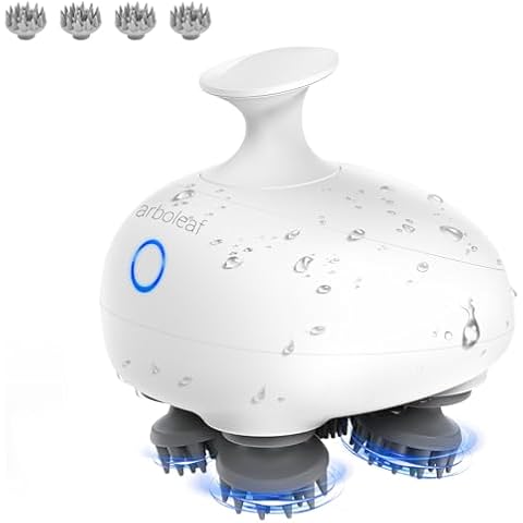 arboleaf Scalp Massager Electric Kneading Head Massager Scalp Stress Relax Portable Rechargeable Hair Massager Waterproof Cat Massager Scratcher,Gift for Mom Dad Cover