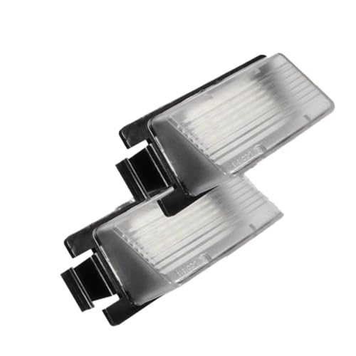 2 luces de matrícula para coche con ajuste exacto original