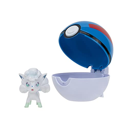Pokémon Clip ‘N’ Go Alolan Includes 2-Inch Battle Figure and Ball Accessory, Alola-Vulpix, ys/m - Image 2