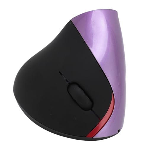 Mouse Ergonomico Ottico Verticale Ricaricabile con Livelli DPI Regolabili 800.1200.1600 Compatibile con PC Laptop Tablet wireless viola
