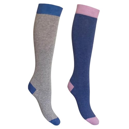 Image of Cotton Knee High Socks for Women Made in Italy, Long Socks for Women (One Size Fits All) Women Dress Socks